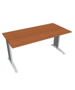 Pracovný stôl Flex, 160x75,5x80 cm, čerešňa/kov