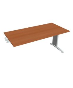 Pracovný stôl Flex, 160x75,5x80 cm, čerešňa/kov