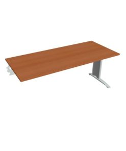 Pracovný stôl Flex, 180x75,5x80 cm, čerešňa/kov