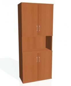 Policová skriňa Strong, 80x192x40 cm, čerešňa/čerešňa