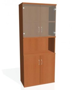 Policová skriňa Strong, 80x192x40 cm, čerešňa/čerešňa