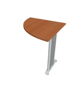 Doplnkový stôl Flex, ľavý, 80x75,5x80 cm, čerešňa/kov