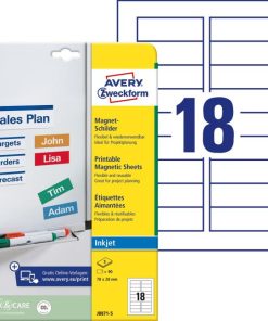 Magnetické popisovacie štítky Avery 78mm x 28m