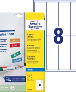 Magnetické popisovacie štítky Avery 50mm x 140m