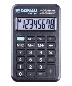 Kalkulačka DONAU TECH K-DT2084 vrecková čierna