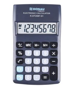 Kalkulačka DONAU TECH K-DT2087-01 vrecková čierna