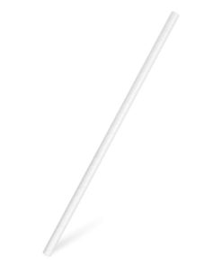 Slamky papierové biele ’JUMBO’ 8 mm x 25 cm (100 ks)