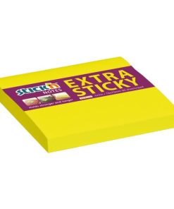 Samolepiaci bloček Stick’n Hopax 76x76 mm, neónovo žltý