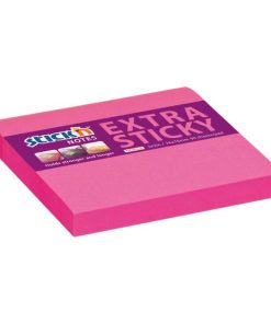 Samolepiaci bloček Stick’n Hopax, 76x76 mm, neónovo ružový