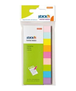 Samolepiace záložky Stick’n Hopax, 12 x 50 mm, 9 x 50 lístkov, mix neónových farieb