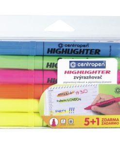 Sada zvýrazňovačov Centropen 8552/6S