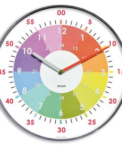 Nástenné hodiny CEP 30cm učebné farebné