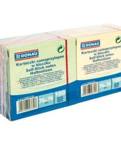 Samolepiaci bloček 76x76mm 4 farby 12 bločkov x 100 listkov