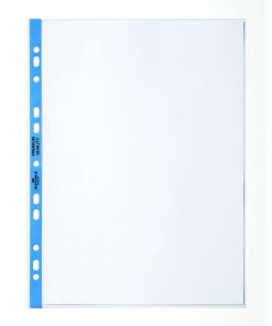 Euroobal DURABLE A4 90mic s modrým okrajom 100ks