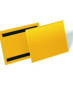 Magnetické vrecko na štítok 210 x 148 mm na šírku 50 ks žlté