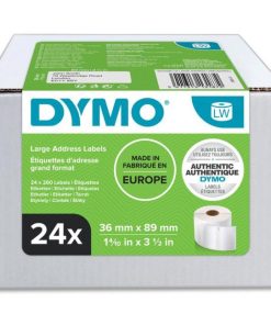 Samolepiace etikety Dymo LW 89x36mm adresné veľké biele 6240ks