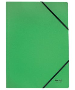 Kartónový obal s gumičkou Leitz Recycle zelený