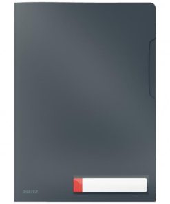 Obal L pevný Leitz Cosy A4 200mic zamatový sivý 3 ks