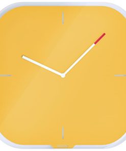 Nástenné hodiny Leitz Cosy teplá žltá