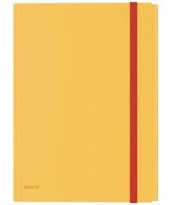 Plastový obal s gumičkou Leitz Cosy hebký s vnútorným vreckom teplý žltý