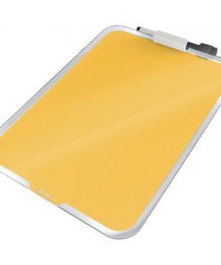 Flipchart stolný sklenený Leitz Cosy teplý žltý