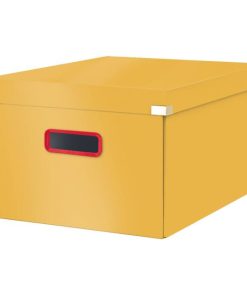 Stredná krabica Click & Store A4 Leitz Cosy teplá žltá