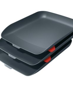 Odkladač Leitz Cosy zamatový sivý 3ks