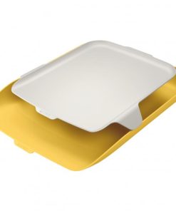 Odkladač s organizérom Leitz Cosy teplá žltá