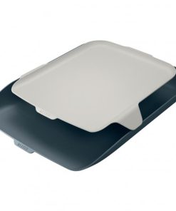 Odkladač s organizérom Leitz Cosy zamatová sivá