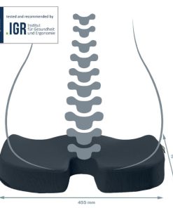 Vankúš na sedenie Leitz Cosy Ergo zamatový sivý