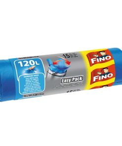 Vrecia zaväzovacie FINO Easy pack 120 ℓ, 22 mic., 70 x 102 cm, modré (15 ks)