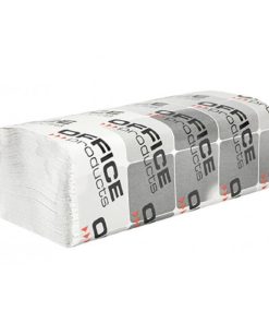 Papierové utierky Office Products ZZ 1-vrstvové biele recykel (20 bal.)