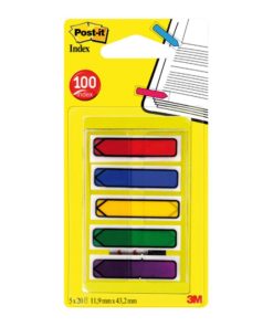 Záložky Post-it Index šípka 11,9 x 43,2mm, 5x20 l