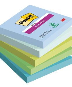 Samolepiaci bloček Post-it Super Sticky OASIS, veľkosť 76x76 mm, 5 bločkov po 90 lístkov