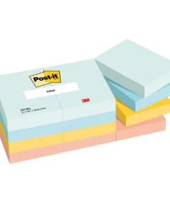 Samolepiaci bloček Post-it BEACHSIDE, veľkosť 38x51 mm, 12x100 lístkov
