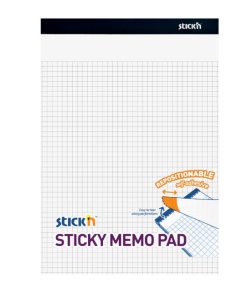 Poznámkový samolepiaci blok Stick’n Hopax biely štvorčekový, 25,4x17,8 mm, 50 listov