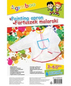 Detská zástera na maľovanie Gimboo transparentná
