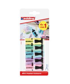 Sada mini zvýrazňovačov edding 7/4S pastel