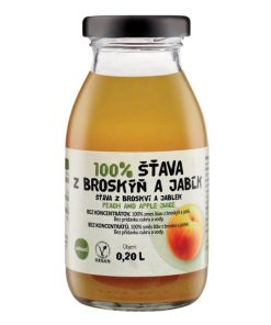 ZDRAVO šťava 100% broskyňovo-jablková 10 x 0,2 ℓ NEVRATNÉ SKLO