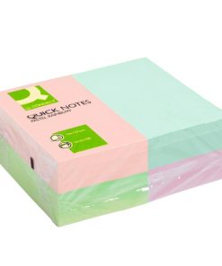 Samolepiaci bloček Q-CONNECT 127x76 dúhové