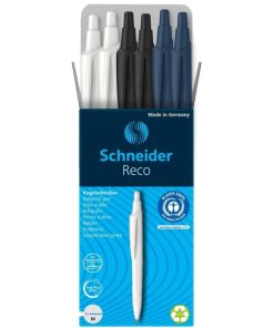 Sada guľôčkových pier Schneider Reco modrou náplňou 6ks