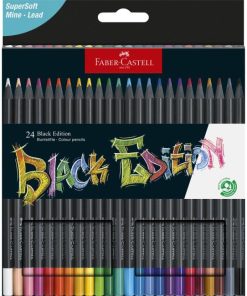 Farbičky Faber Castell Black Edition, 24 ks