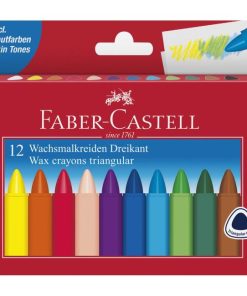 Voskovky triangular FABER-CASTELL, sada 12 ks