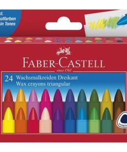 Voskovky triangular FABER-CASTELL, sada 24 ks