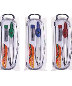 Kružidlo kovové s tuhami KEYROAD, mix farieb