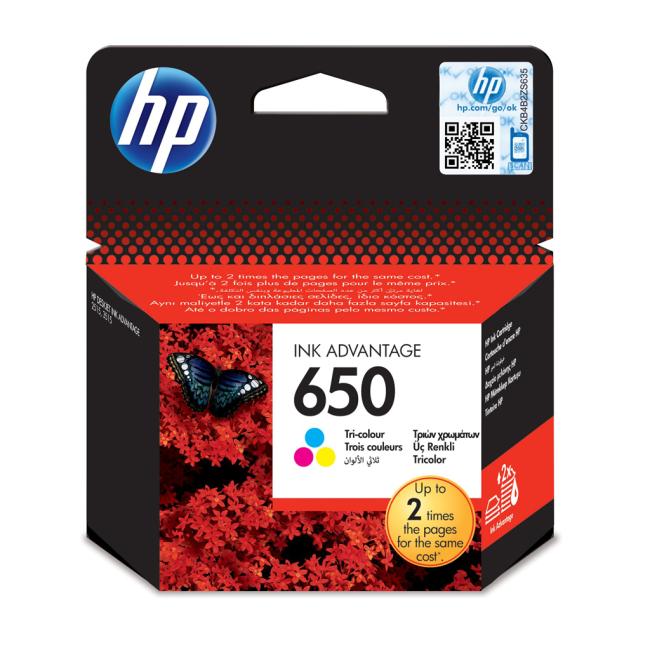 Atramentová náplň HP CZ102AE HP 650 color (200 str.) pre Deskjet Ink Advantage 1515/2515/2545/2645 - Image 2