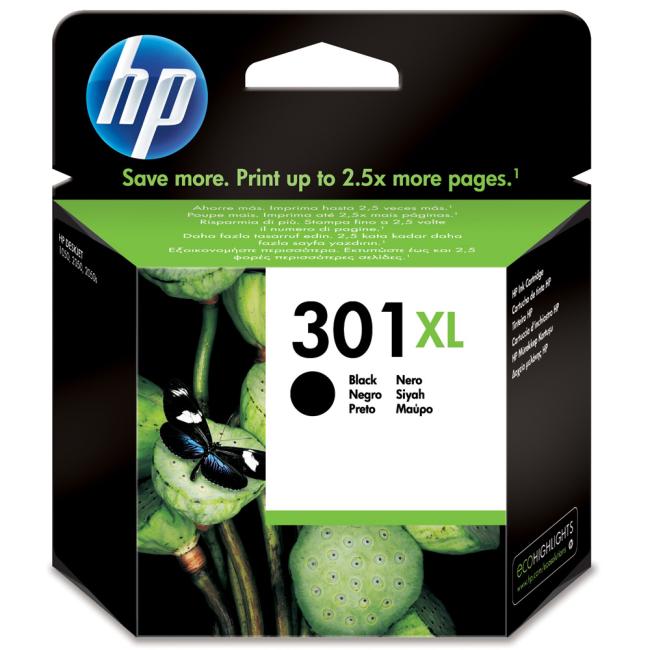 Atramentová náplň HP CH563EE HP 301XL black XL (480 str.) pre Deskjet 1050A/1510/2050/2050A - Image 2