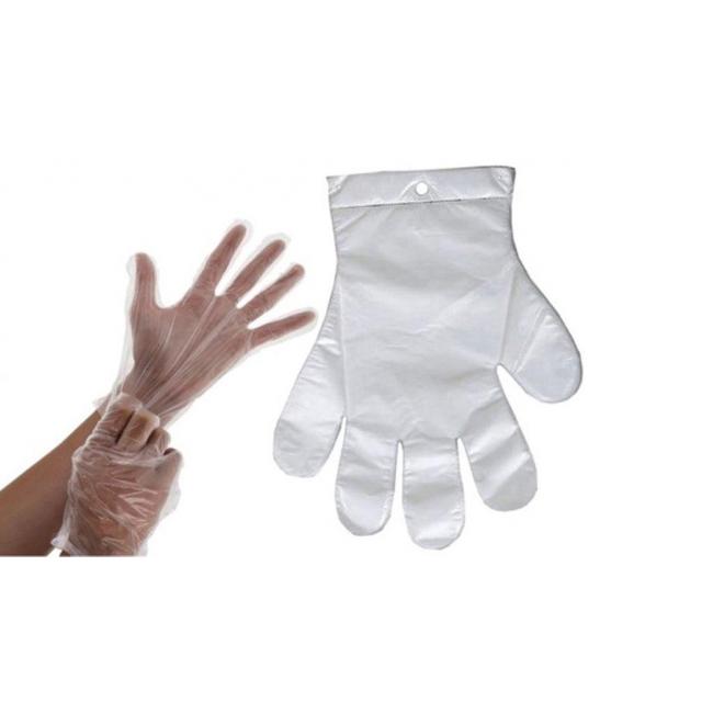 Rukavice jednorazové, mikroténové HDPE (100 ks) - Image 2