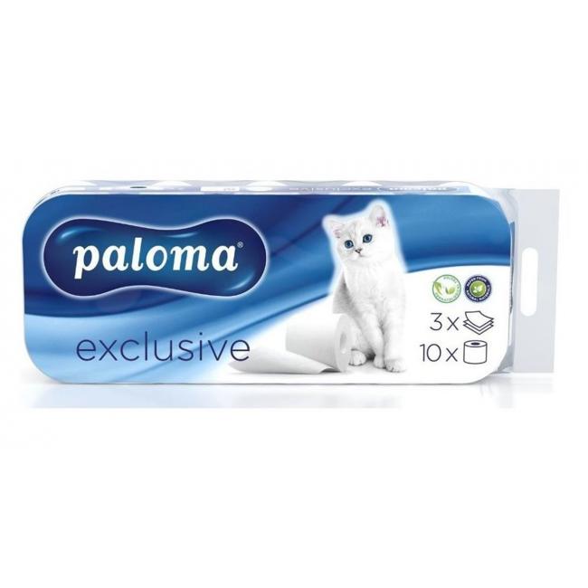 Toaletný papier 3-vrstvový PALOMA EXCLUSIV biely 10 ks - Image 2