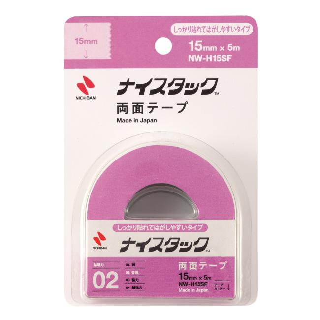 Lepiaca páska obojstranná NICHIBAN 15mm x 5m na sklo a kovy premiestniteľná - Image 2